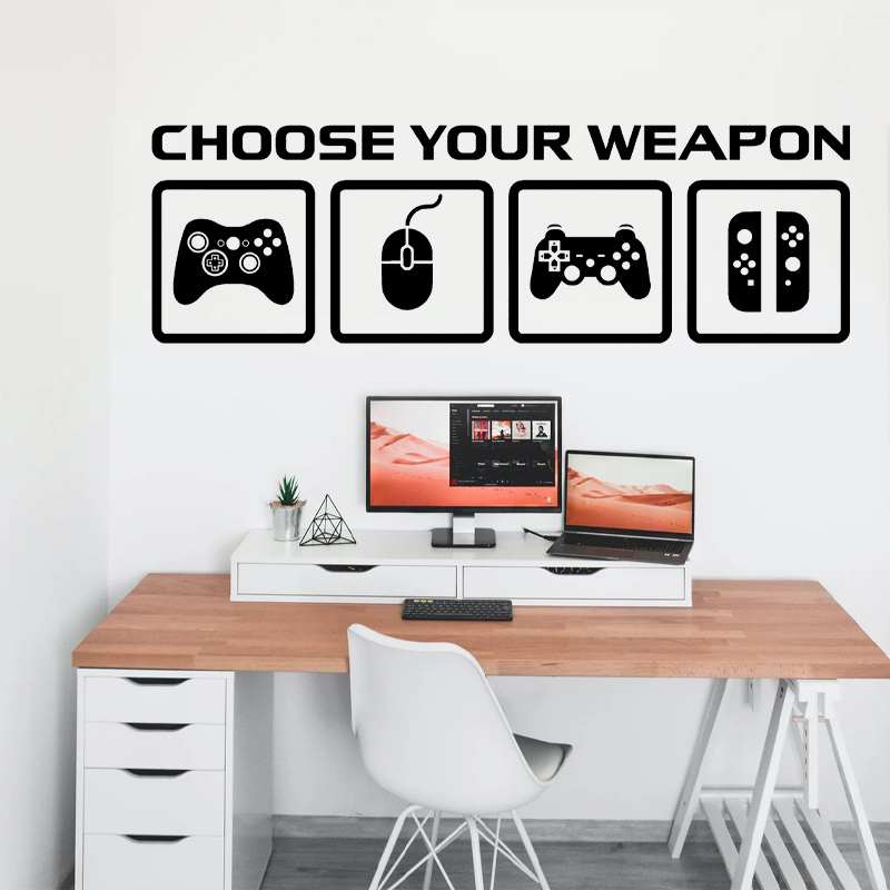 Gaming Accessories Wall - Декор для видеоигр, настенная наклейка, выберите