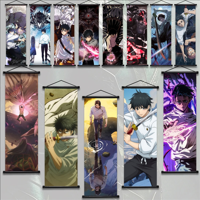 Gaming Accessories Wall - Настенный свиток «Дзюдзюцу Кайсен» с Фушигуро